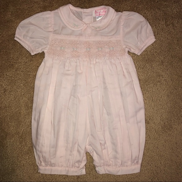 Petit Ami Other - Petit Ami Baby Girl Embroidered Romper, Size 6 Mth